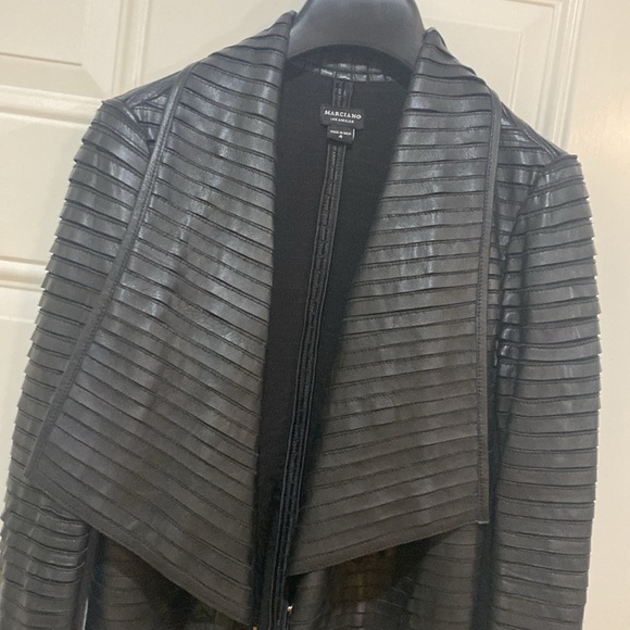 Marciano 100% leather Guess Shayna black leather jacket - Picture 4 of 12